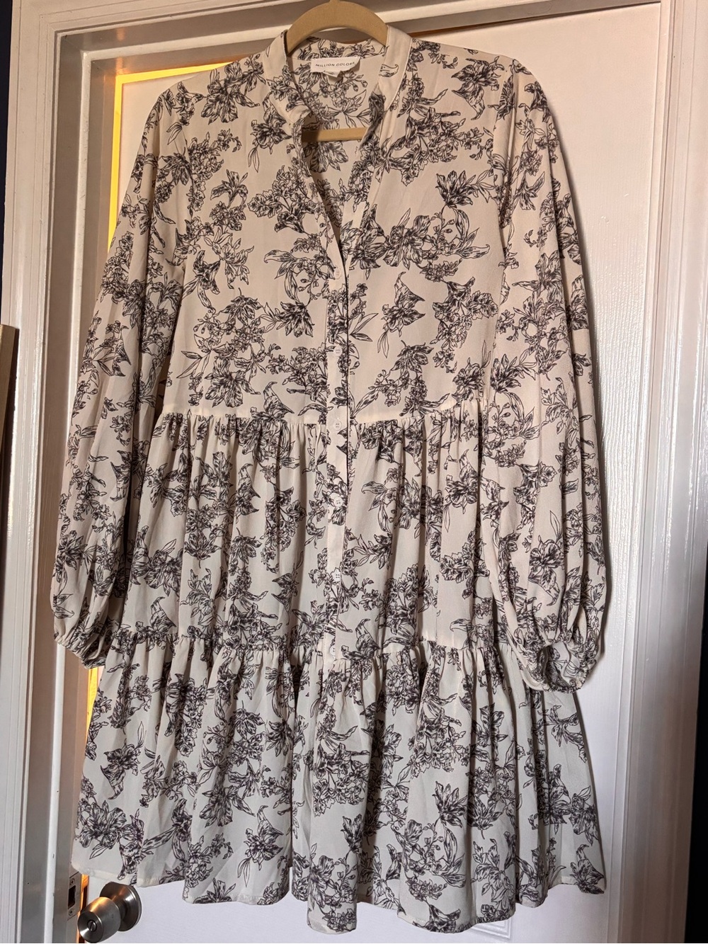 🌼Million Colors🌼 Floral Tiered Longsleeve Dress